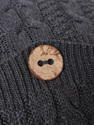 Наволочка декоративная вязаная для подушки 45 x 45 см хлопок фото 3