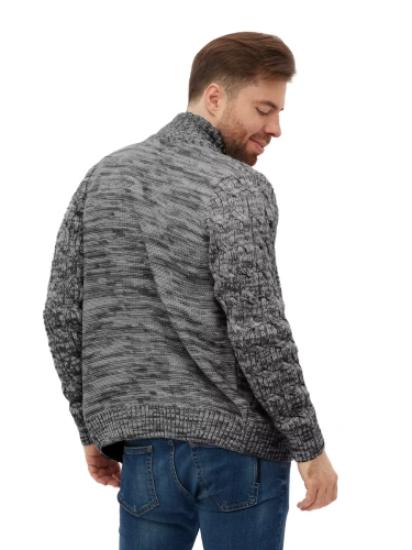 Кардиган мужской на молнии Жакет вязаный шерстяной Кофта фото 2