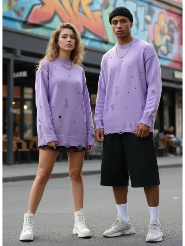 Свитер оверсайз рваный женский и мужской теплая унисекс