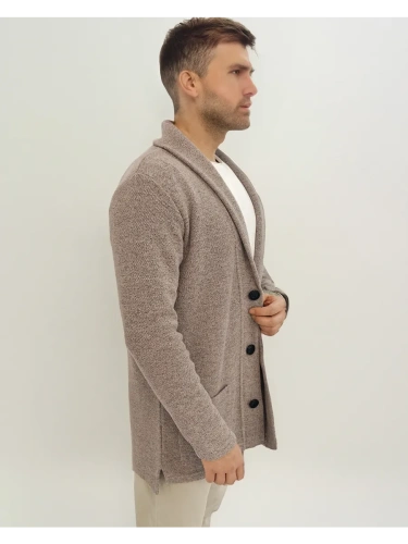 Кардиган на пуговицах длинный повседневный накидка удлиненный фото 2