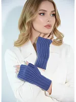 Митенки джинс теплые перчатки без пальцев y2k