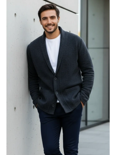 Кардиган на пуговицах длинный повседневный накидка удлиненный