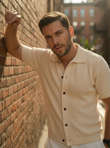 Кардиган мужской вязаный черный Old Money фото 4