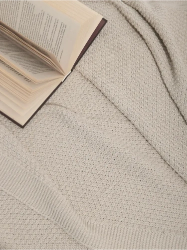 Плед 160х220 на кровать диван покрывало вязаный Хлопок 100 % фото 5