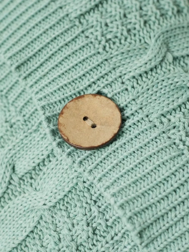 Наволочка декоративная вязаная для подушки 45 x 45 см хлопок фото 3