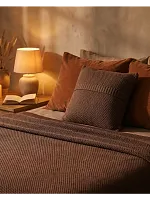 Наволочка декоративная вязаная для подушки 45 x 45 см хлопок