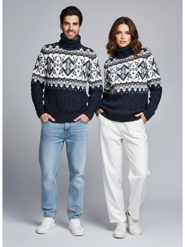 Свитер мужской с горлом теплый шерстяной фото 4