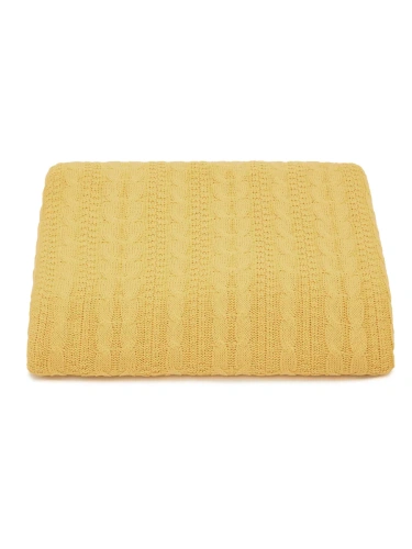 Плед 200x220 на кровать диван покрывало вязаный хлопок 100% фото 5