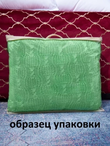 Плед 200x220 на кровать диван покрывало вязаный хлопок 100% фото 6