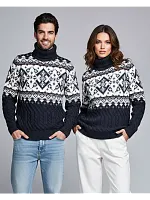 Свитер мужской с горлом теплый шерстяной