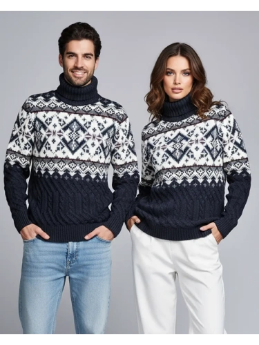 Свитер мужской с горлом теплый шерстяной