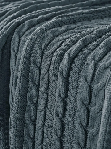 Плед 200x220 на кровать диван покрывало вязаный хлопок 100% фото 3