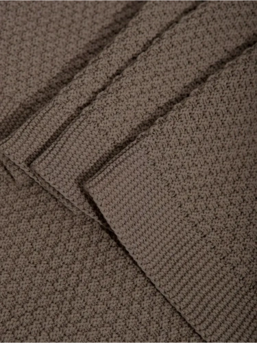 Плед 180х220 на кровать диван покрывало вязаный Хлопок 100 % фото 4