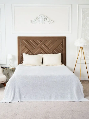 Плед 220х240 на кровать диван покрывало вязаный Хлопок 100 % фото 4