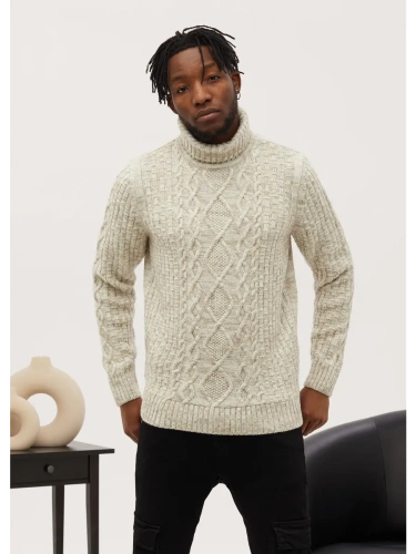 Свитер мужской с горлом теплый шерстяной фото 3