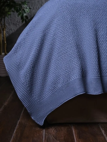 Плед 150х200 покрывало на диван кровать вязаный детский