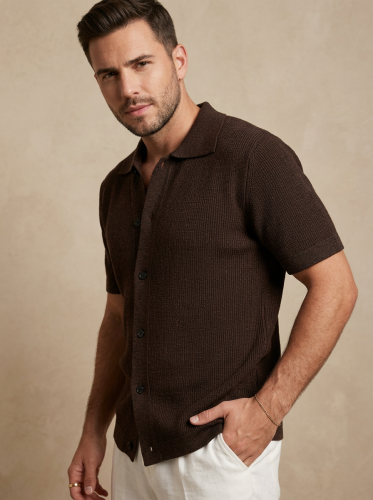 Кардиган мужской вязаный черный Old Money