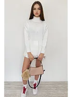 Свитер оверсайз с горлом теплый шерстяной Джемпер