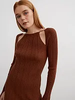 Платье вечернее праздничное офисное повседневное вязаное