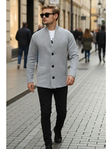 Кардиган на пуговицах длинный повседневный накидка удлиненны фото 4