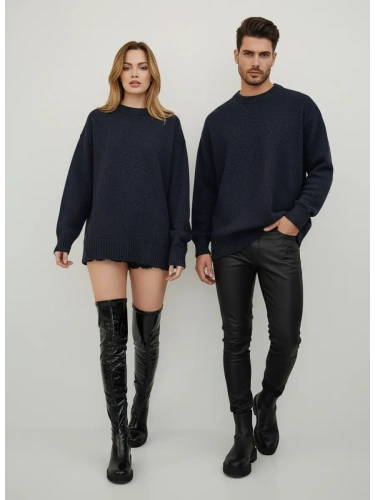 Свитер оверсайз женский и мужской теплая унисекс фото 3