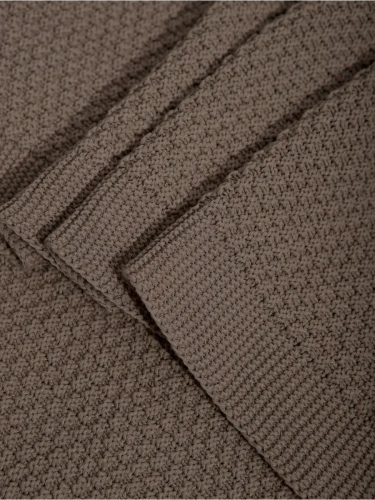 Плед 200х220 на кровать диван покрывало вязаный Хлопок 100 % фото 4