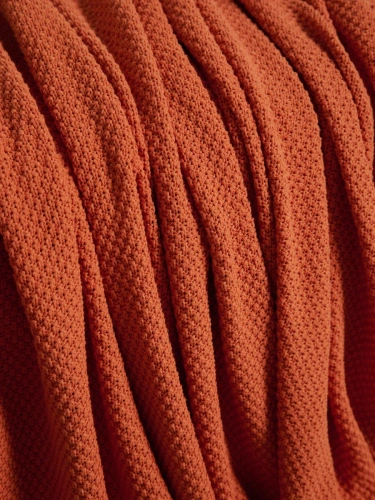 Плед 220х240 на кровать диван покрывало вязаный Хлопок 100 % фото 3