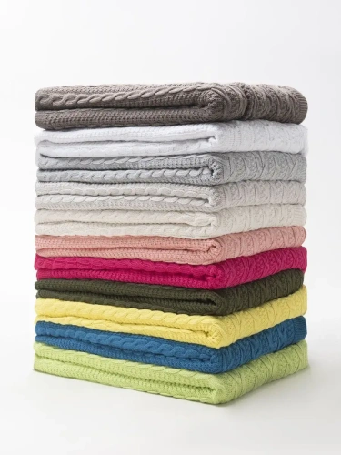 Плед 240х260 на кровать диван покрывало вязаный Хлопок 100 % фото 8