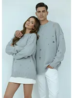 Свитер оверсайз рваный женский и мужской теплая унисекс