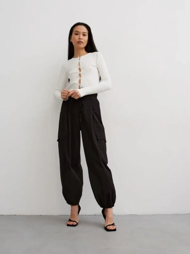 Кардиган женский на пуговицах укороченный летний короткий фото 2