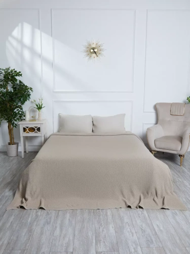 Плед 160х220 покрывало на диван кровать вязаный хлопок 100% фото 5