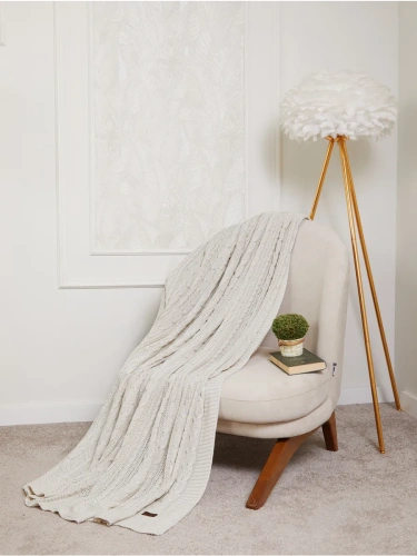 Плед 160х220 на кровать диван покрывало вязаный Хлопок 100 % фото 3