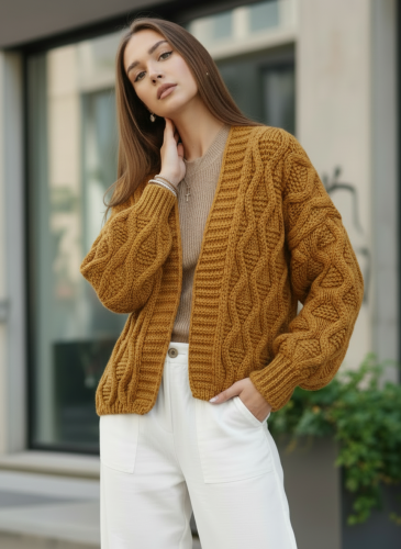 Кардиган женский укороченный летний оверсайз фото 6