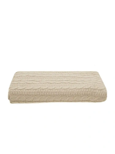 Плед 220x240 на кровать диван покрывало вязаный хлопок 100% фото 6