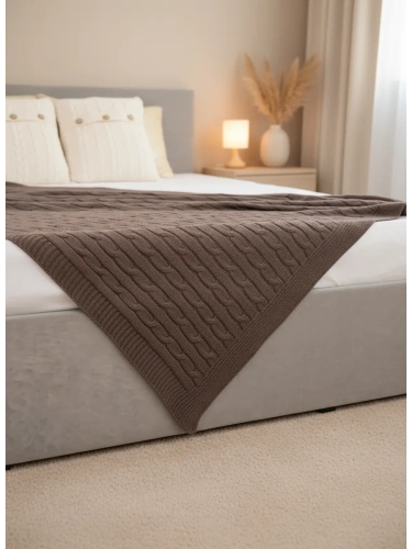 Плед 150х200 покрывало на диван кровать вязаный детский фото 4