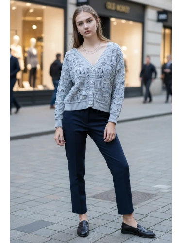 Кардиган женский кроше укороченный оверсайз фото 2