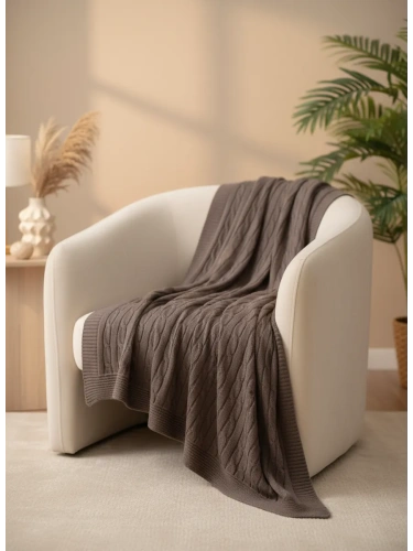 Плед 150х200 покрывало на диван кровать вязаный детский фото 3