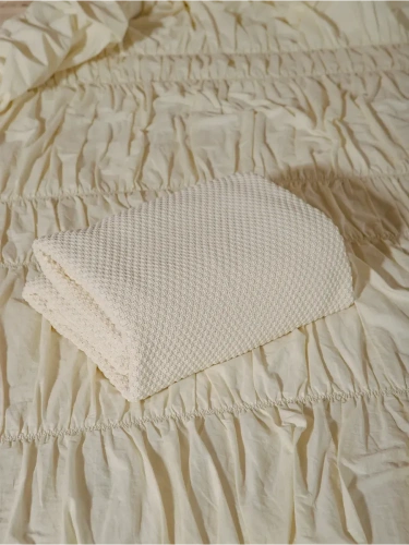 Плед 200х220 на кровать диван покрывало вязаный Хлопок 100 % фото 9