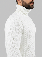 Свитер мужской с горлом теплый шерстяной