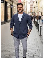 Кардиган на пуговицах длинный повседневный накидка удлиненны