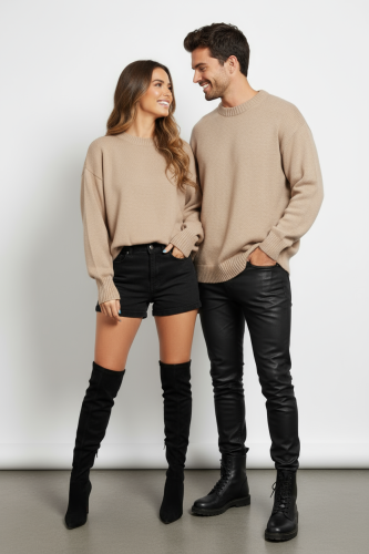 Свитер оверсайз женский и мужской теплая унисекс фото 2