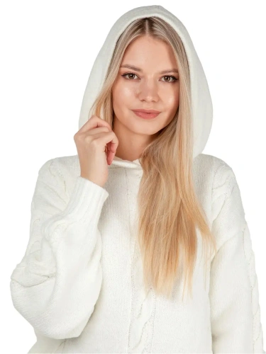 Худи оверсайз с капюшоном шерстяной Кофта длинный Свитер фото 3