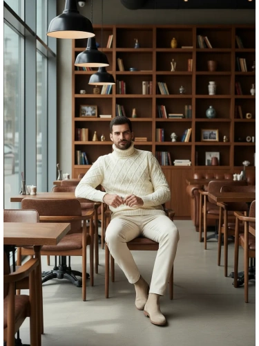 Свитер мужской с горлом теплый шерстяной фото 8