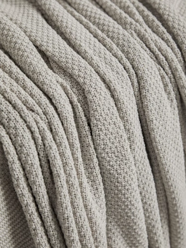 Плед 180х220 на кровать диван покрывало вязаный Хлопок 100 % фото 2