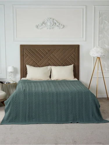 Плед 150х200 покрывало на диван кровать вязаный детский фото 2