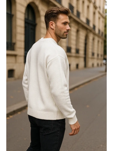 Свитер оверсайз женский и мужской теплая унисекс фото 2