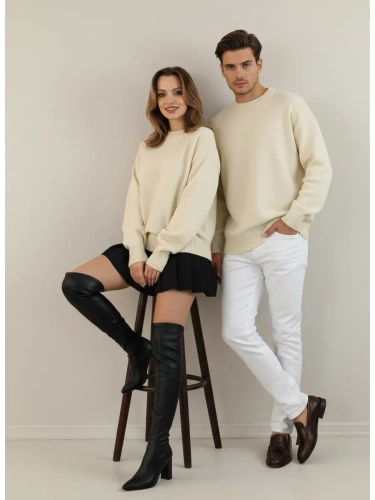 Свитер оверсайз женский и мужской теплая унисекс фото 2