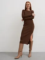 Платье вечернее праздничное офисное повседневное вязаное