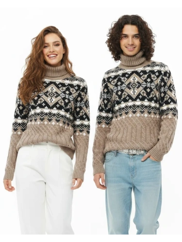 Свитер мужской с горлом теплый шерстяной