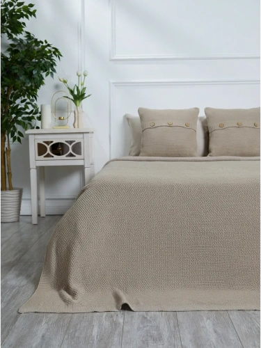 Плед 200х220 на кровать диван покрывало вязаный Хлопок 100 % фото 9